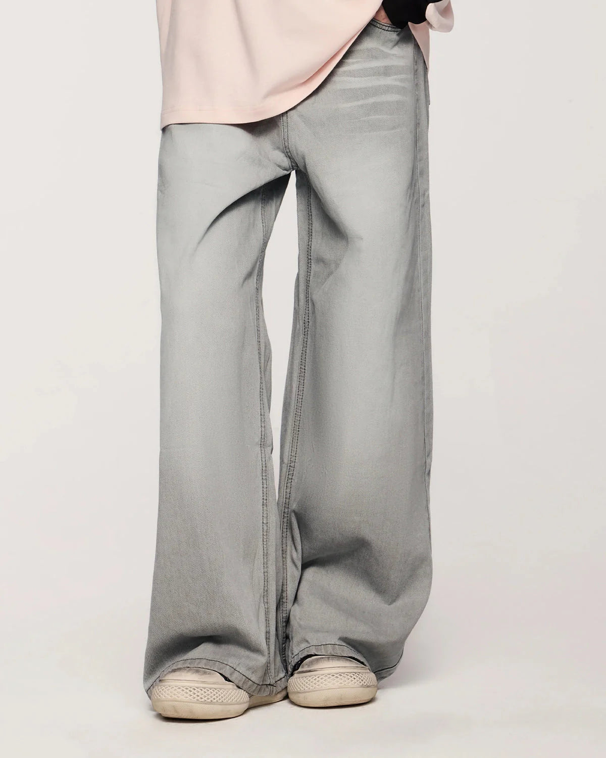 Washed Distressed Baggy Jeans | LCDEGO Streetwear