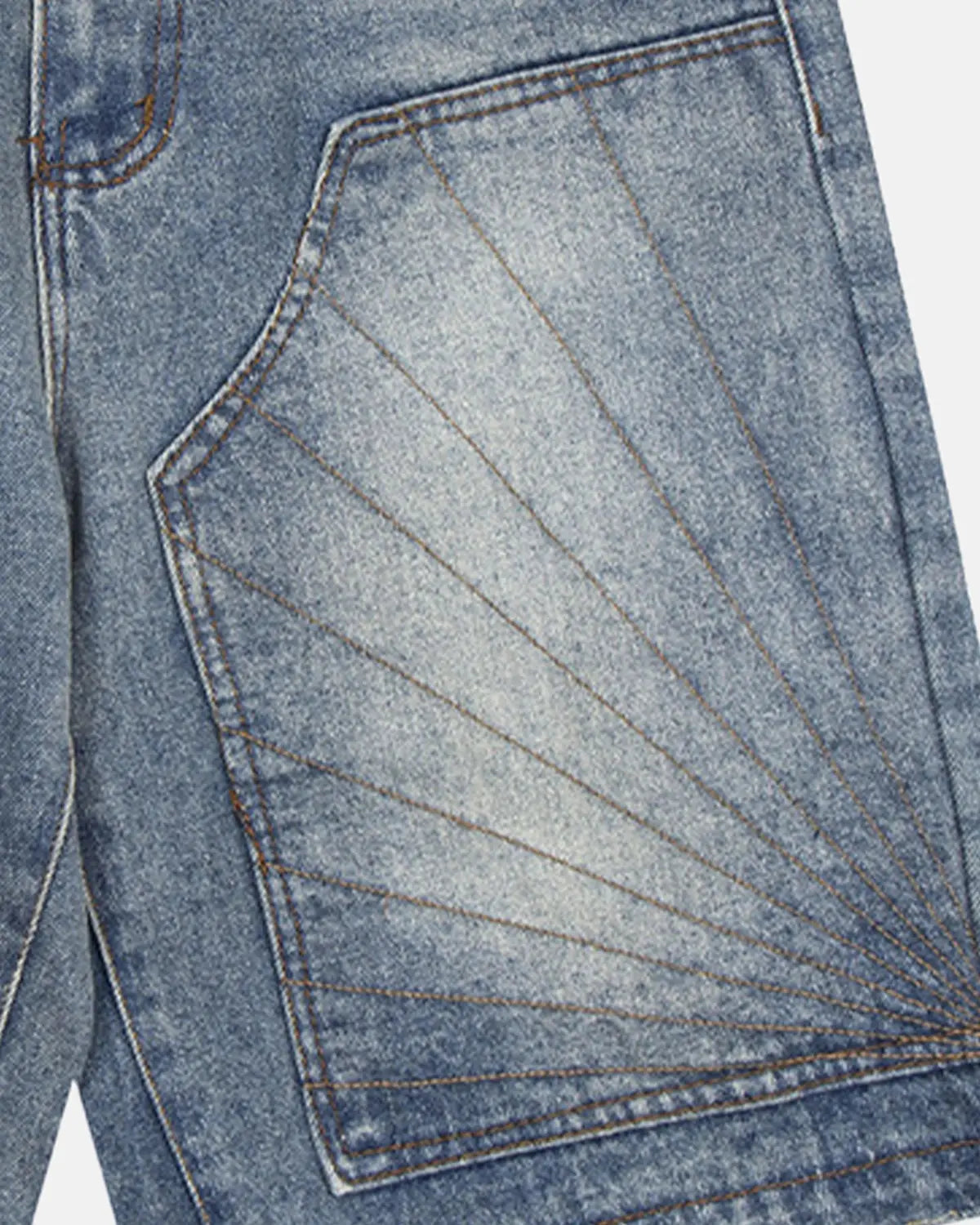 Vintage Embroidered Washed Jorts | LCDEGO Streetwear
