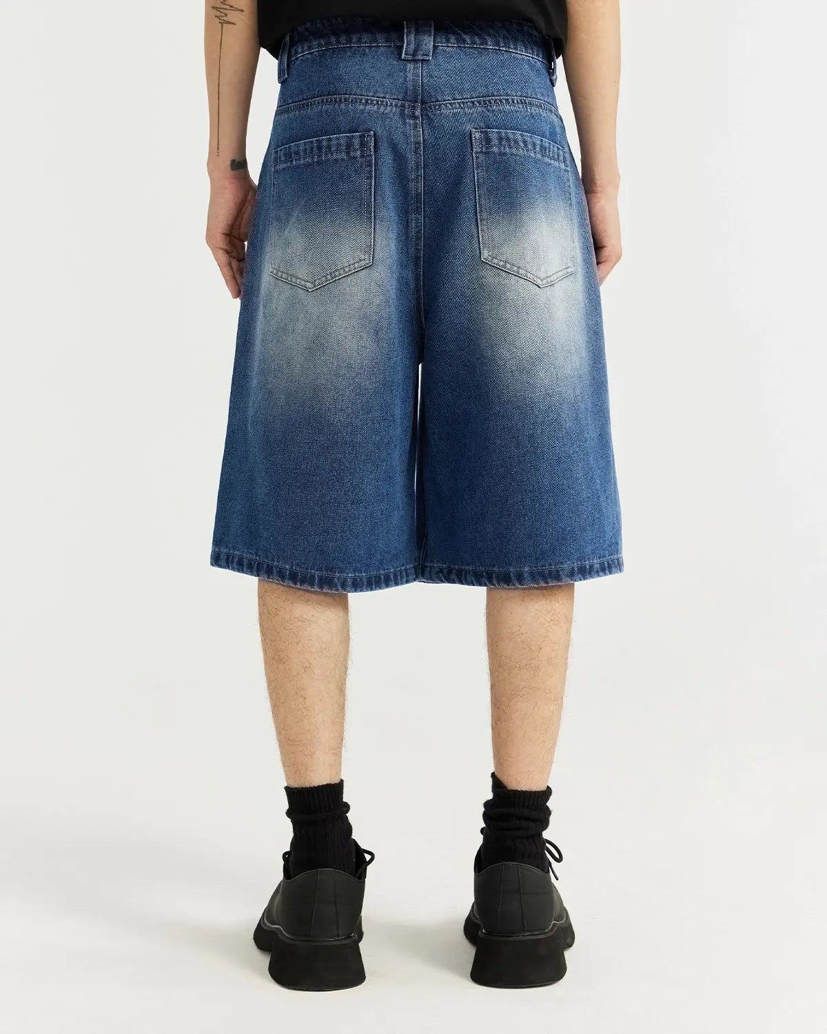 Acid Washed Carpenter Jorts | LCDEGO Streetwear