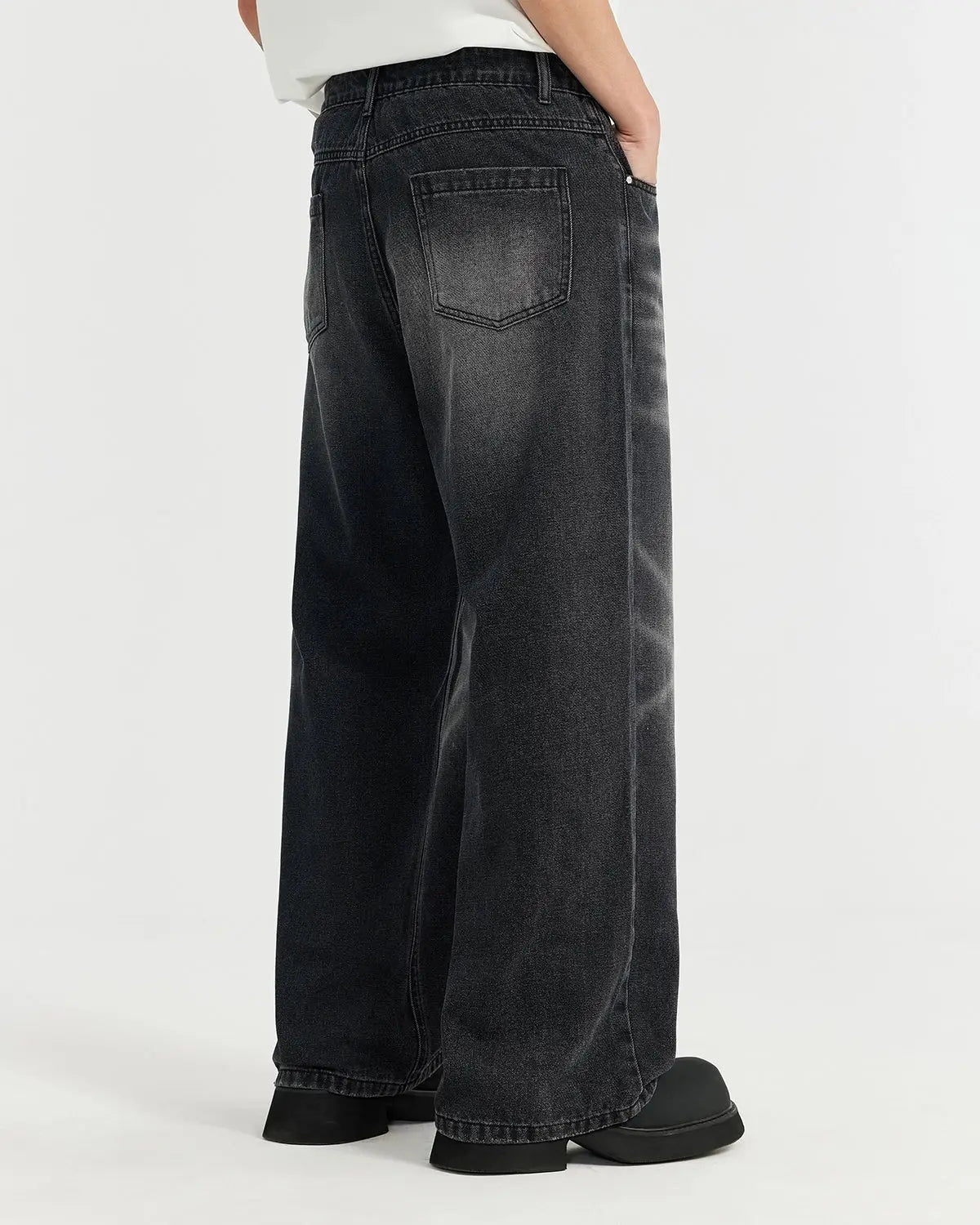 Ripped Wide Leg Jeans | LCDEGO Streetwear