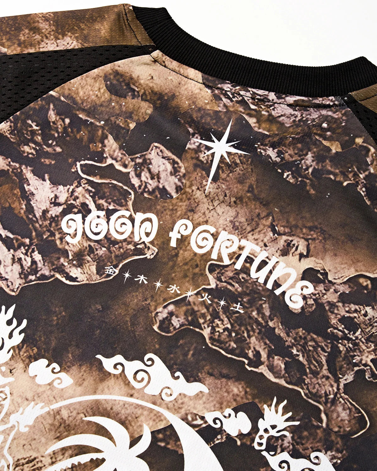 Retro Digital Printing Mesh Jersey | LCDEGO Streetwear