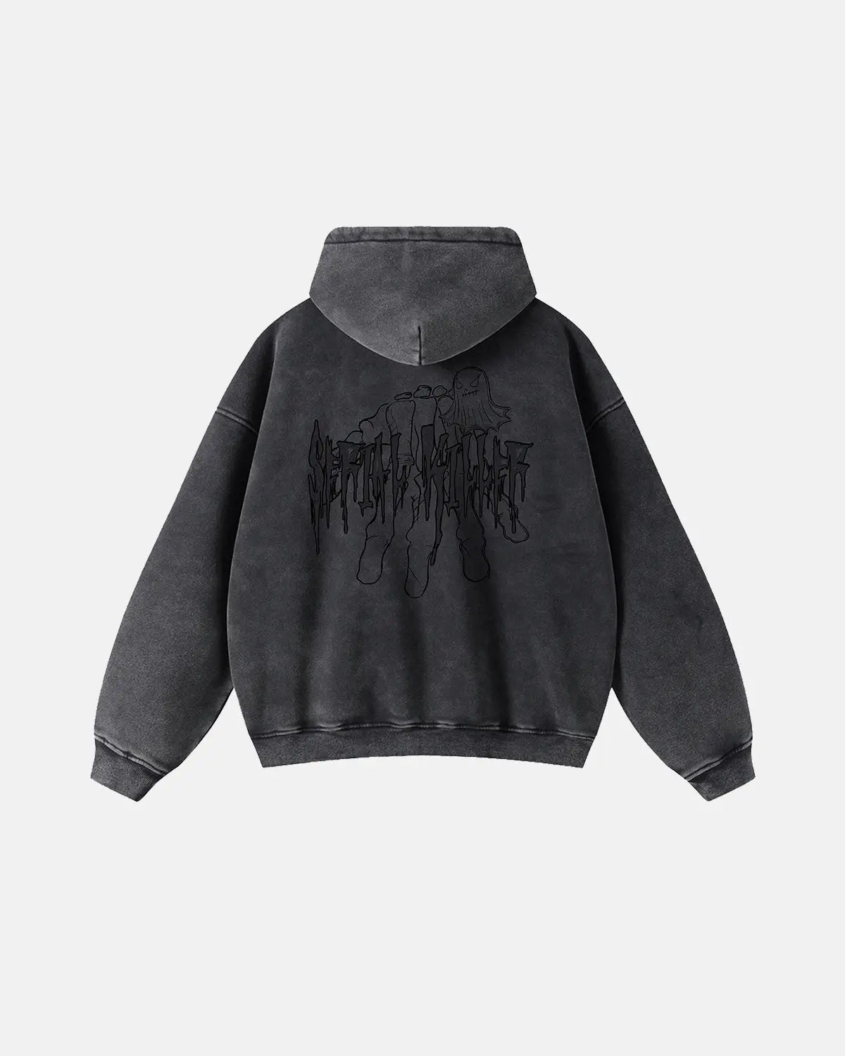 Gothic Acid Wash Zip Up Hoodies | LCDEGO Streetwear