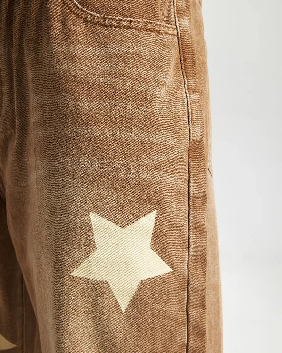 Star Acid Washed Jeans | LCDEGO Streetwear