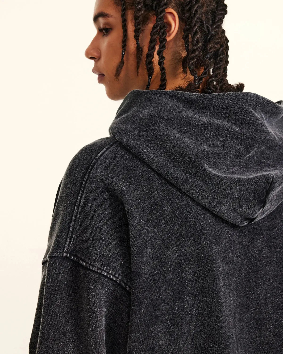 Acid Washed French Terry Hoodies | LCDEGO Streetwear