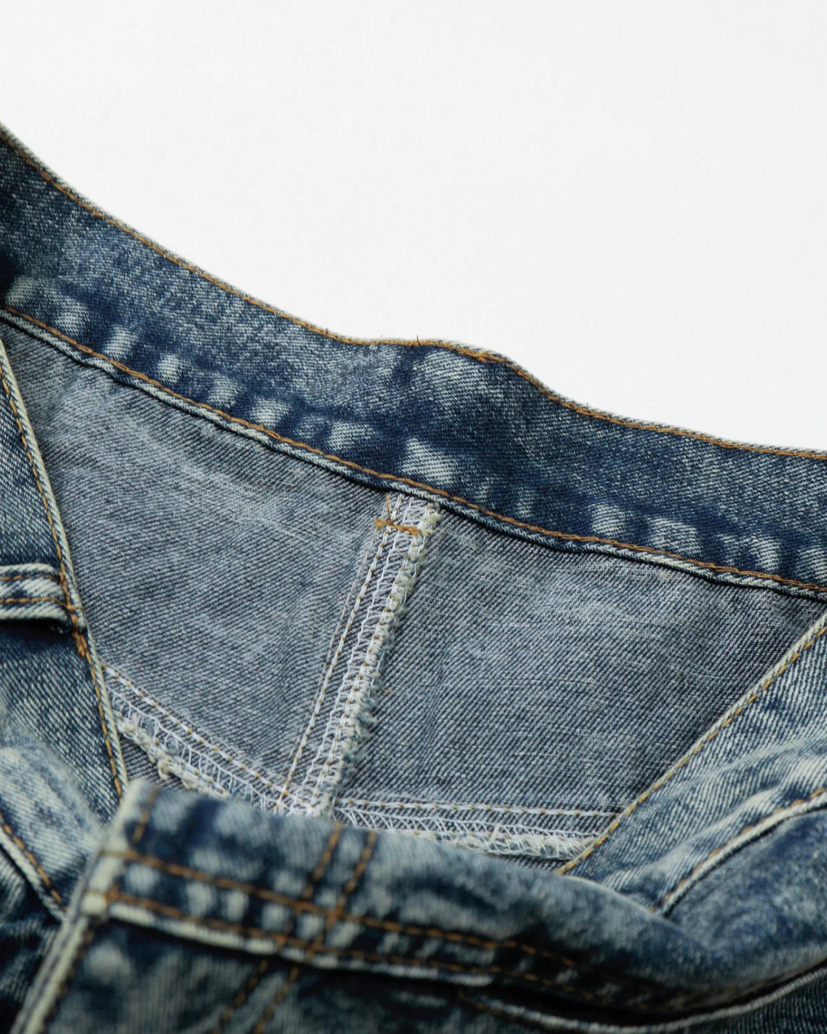 Studded Washed Long Baggy Jorts | LCDEGO Streetwear