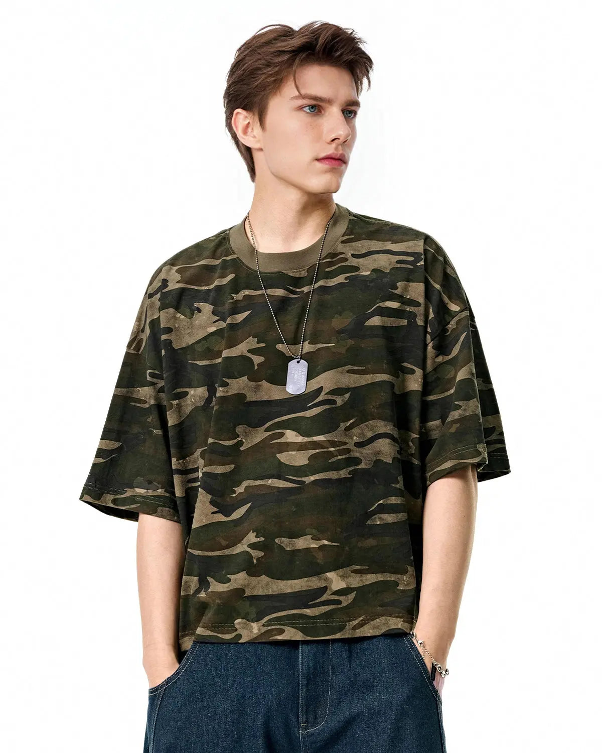 Boxy Camo Tees | LCDEGO Streetwear