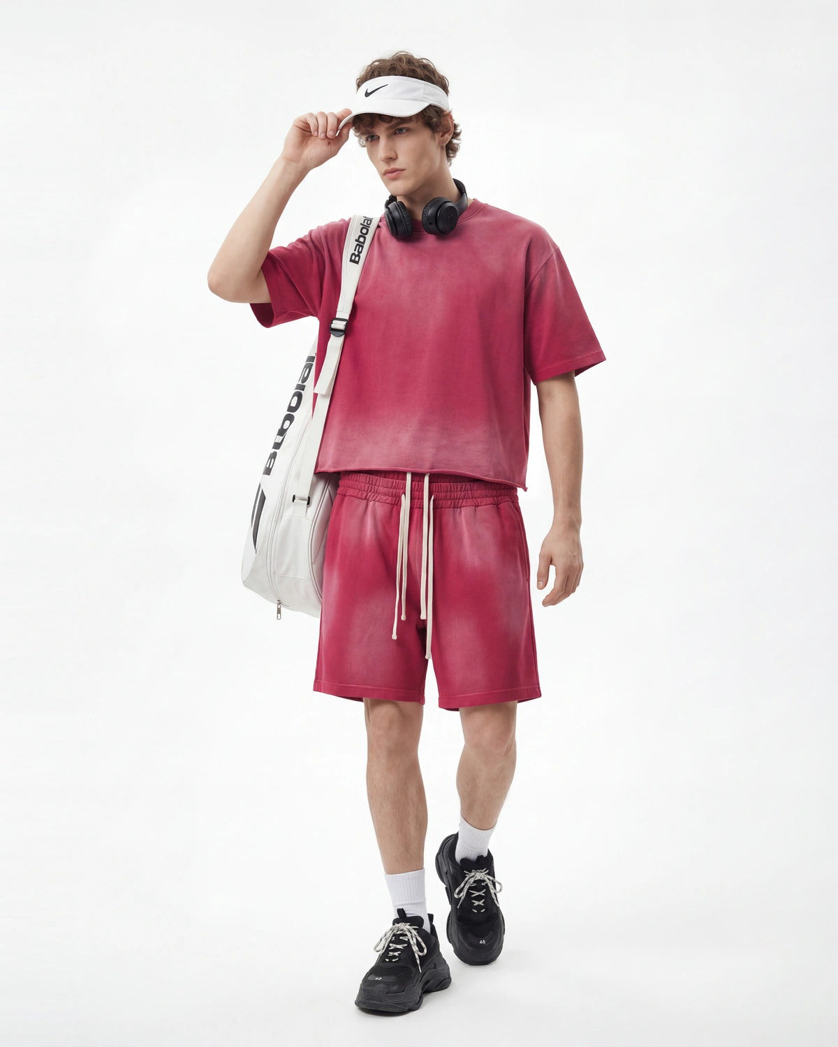 Monkey Washed Boxy Cropped T-Shirt | LCDEGO Streetwear