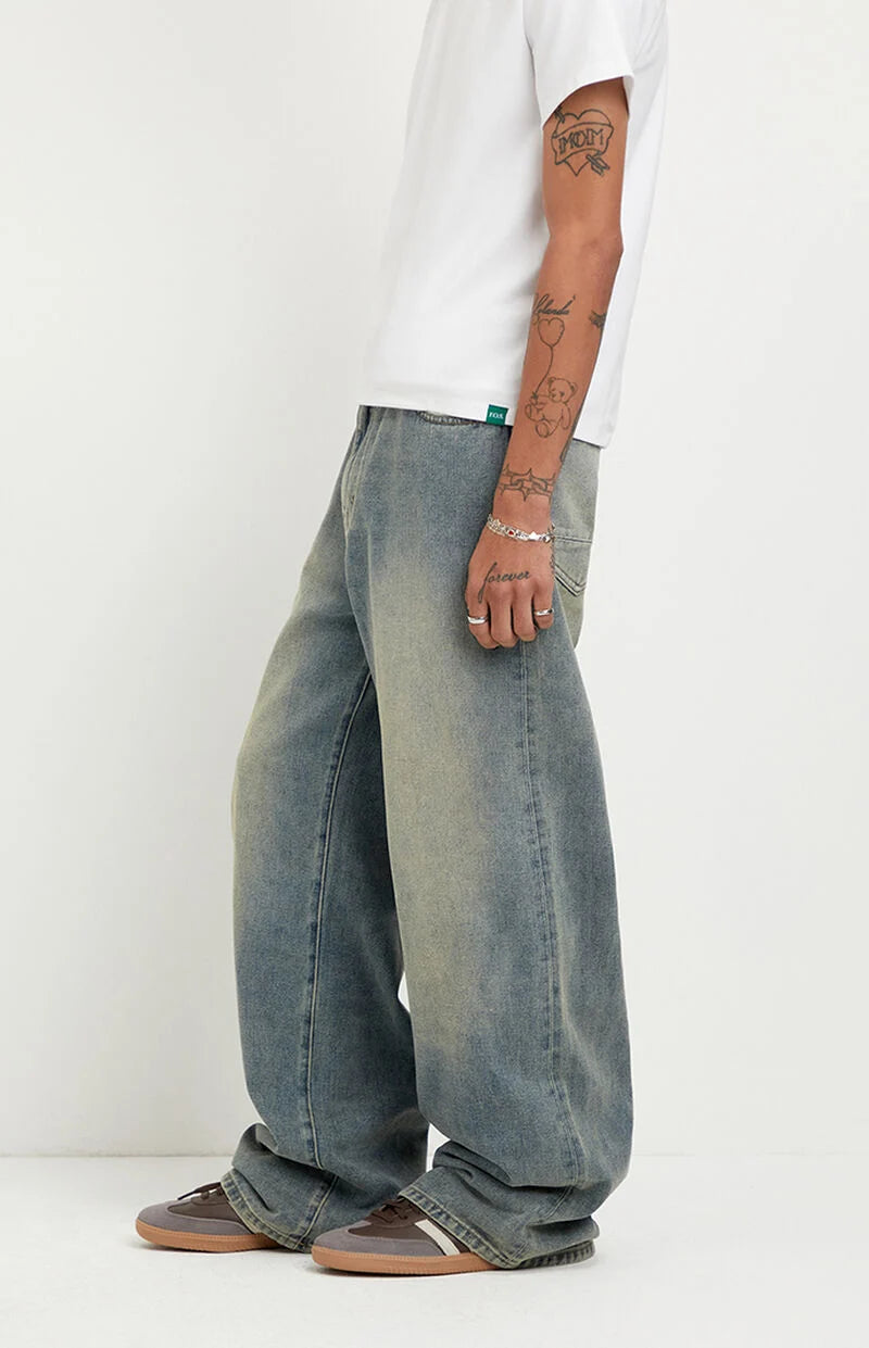 Blake Extreme Baggy Jeans Medium Blue Light Wash