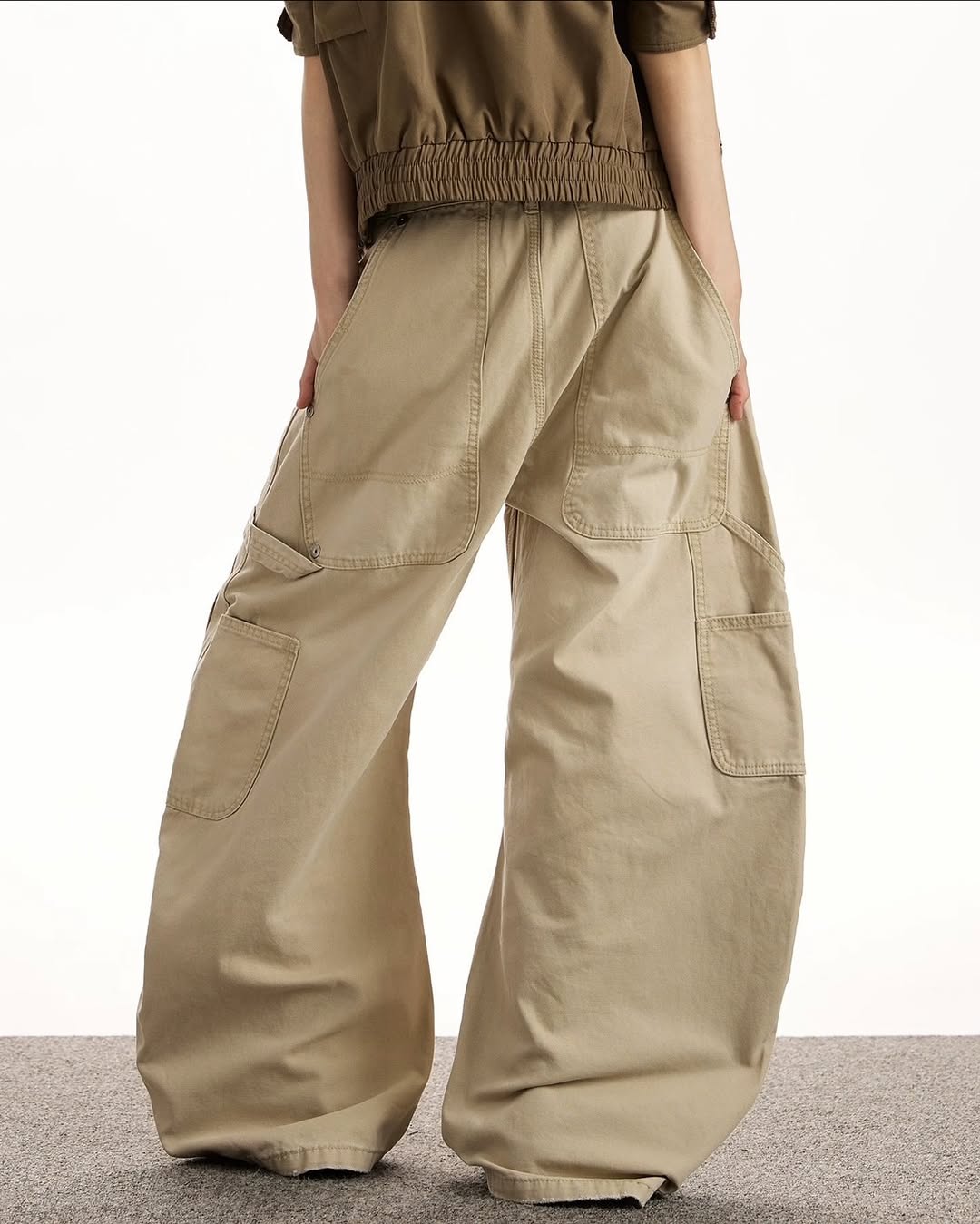 Retro Distressed Cargo Baggy Pants | LCDEGO Streetwear