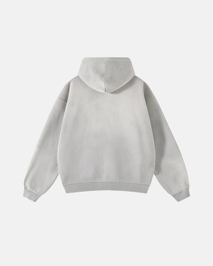 LCDEGO Vintage Washed Zip Up Hoodie