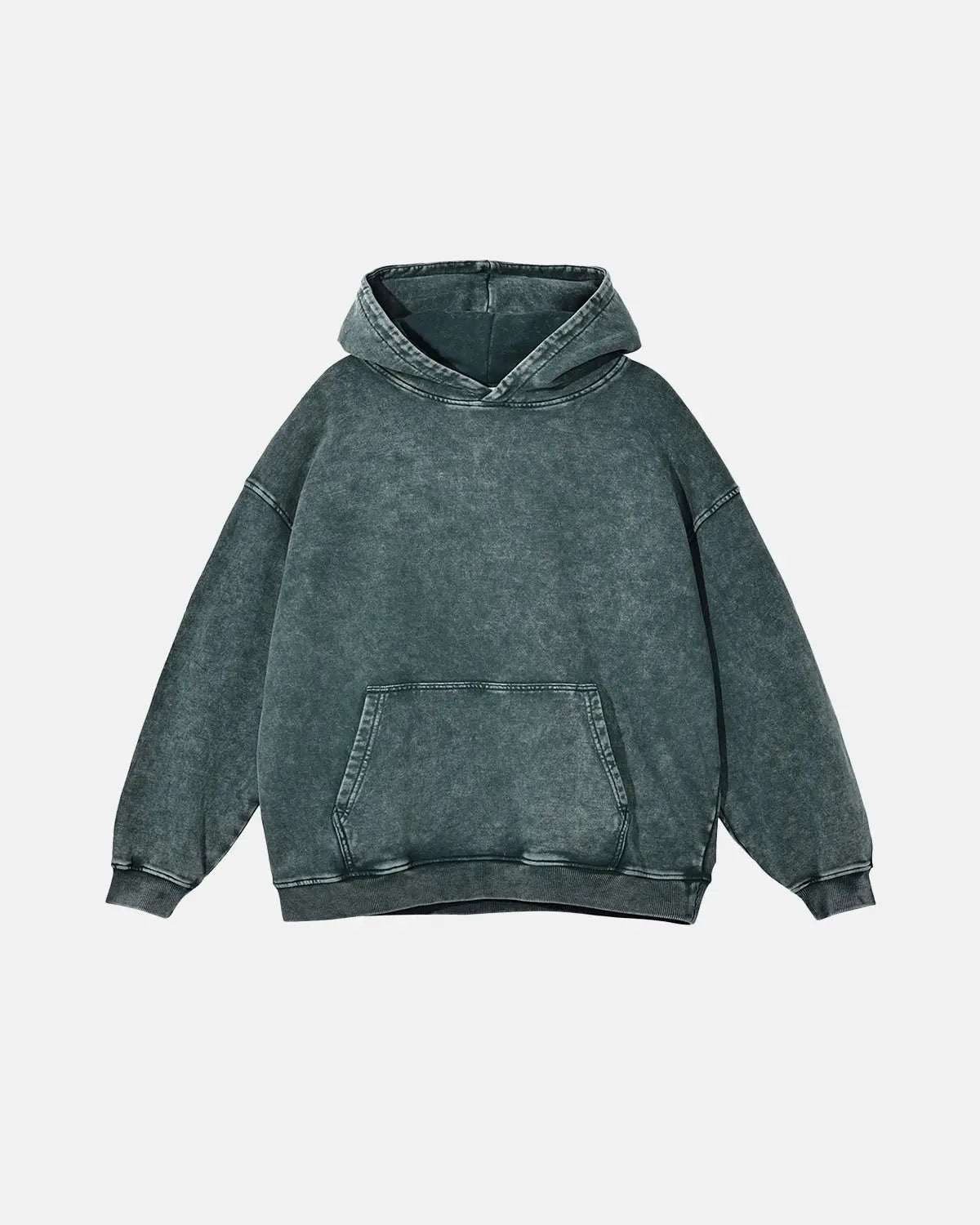 French Terry Washed Distressed Hoodies | LCDEGO Streetwear