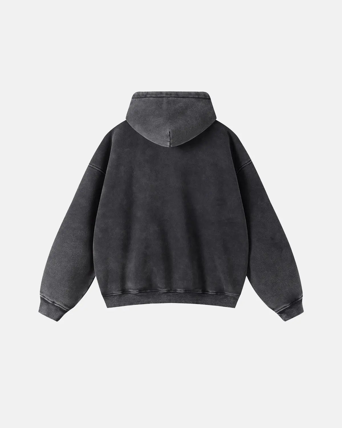 Acid Washed Distressed Fleece Zip Up Hoodies | LCDEGO Streetwear