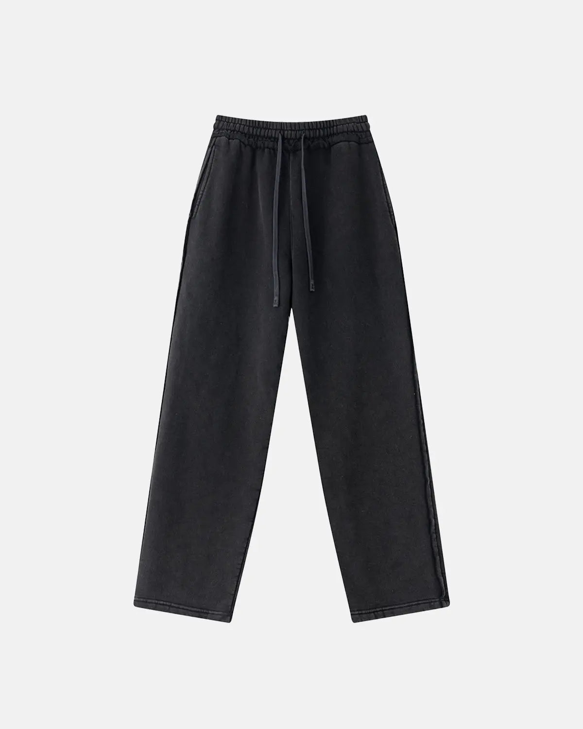 Wash Patchwork Straight Leg Sweatpants | LCDEGO Streetwear