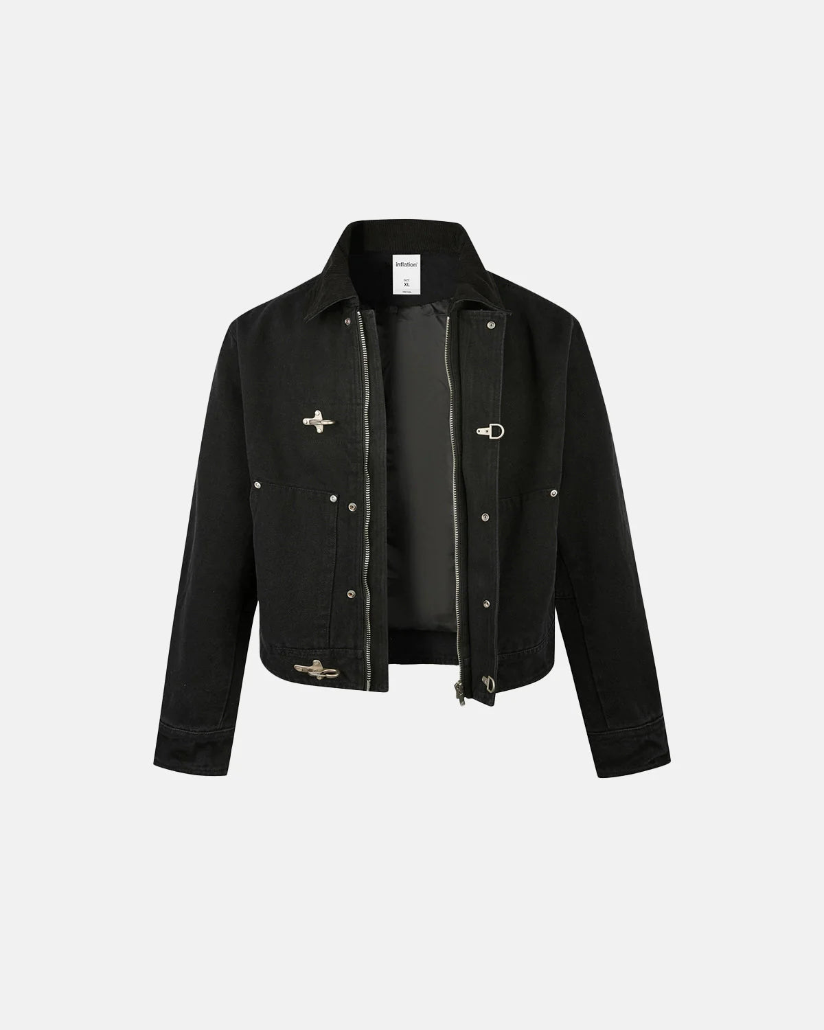 Patchwork Fireman Clasp Jacket | LCDEGO Streetwear