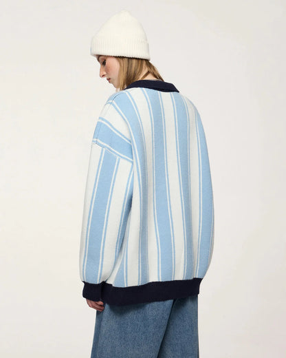 Retro Striped Jacquard Sweaters | LCDEGO Streetwear