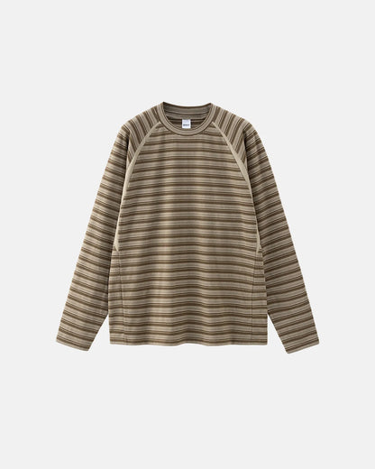 Patchwork Striped Long Sleeve Tees | LCDEGO Streetwear