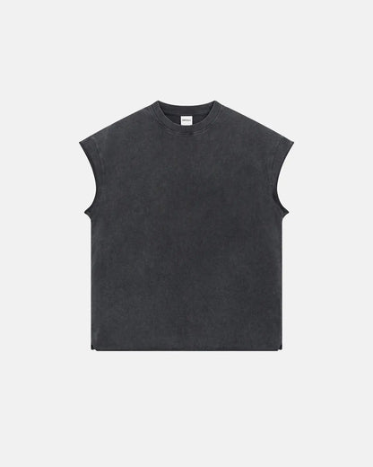 Distressed Wash Tank Top | LCDEGO Streetwear