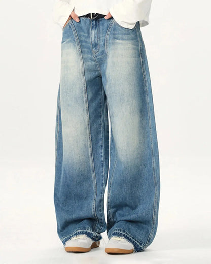 Washed Baggy Jeans | LCDEGO Streetwear