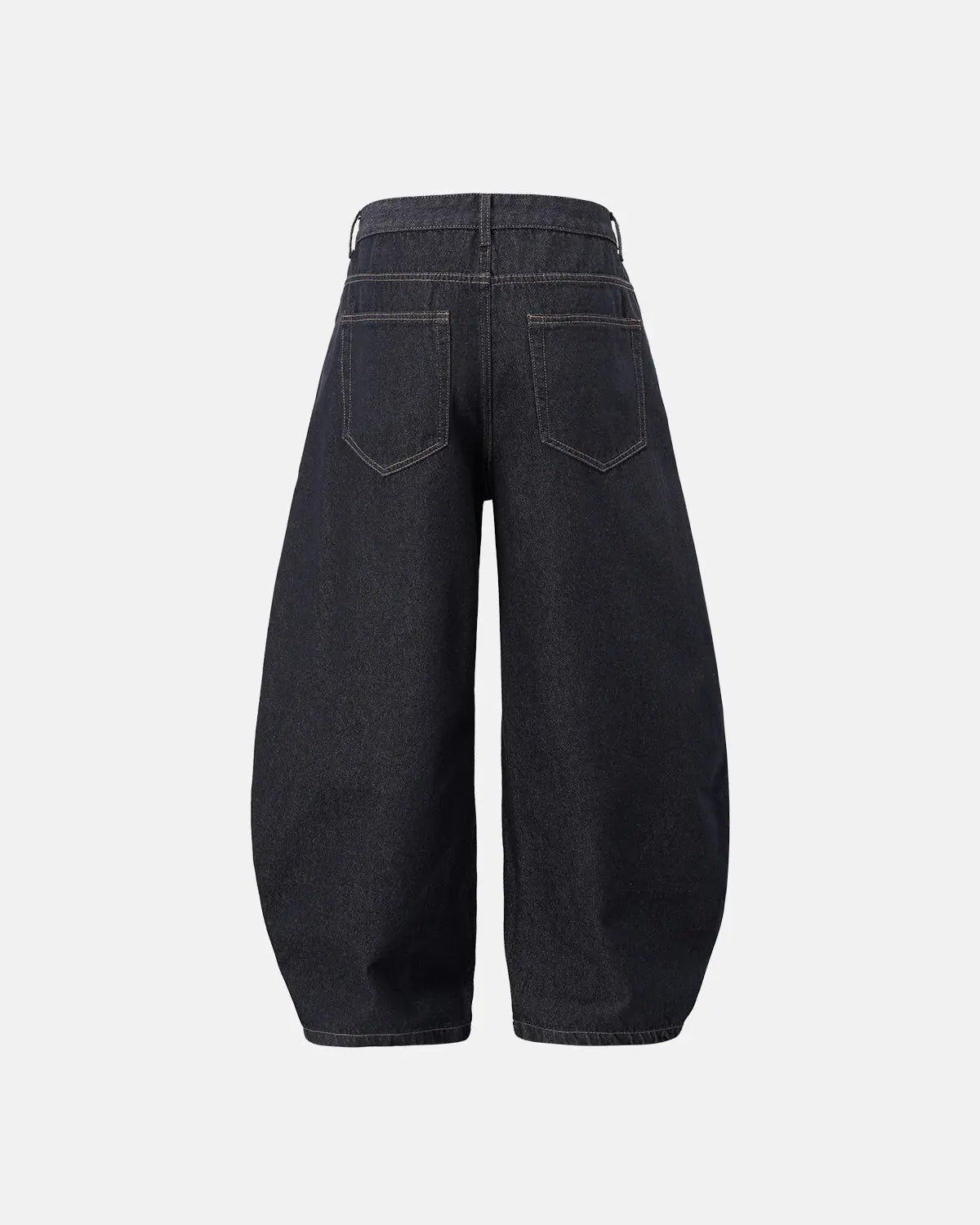LCDEGO Raw Color Barrel Baggy Jeans