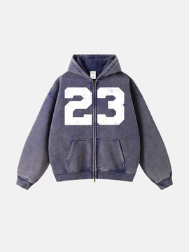 23 Washed Zip Up Hoodies | LCDEGO Streetwear