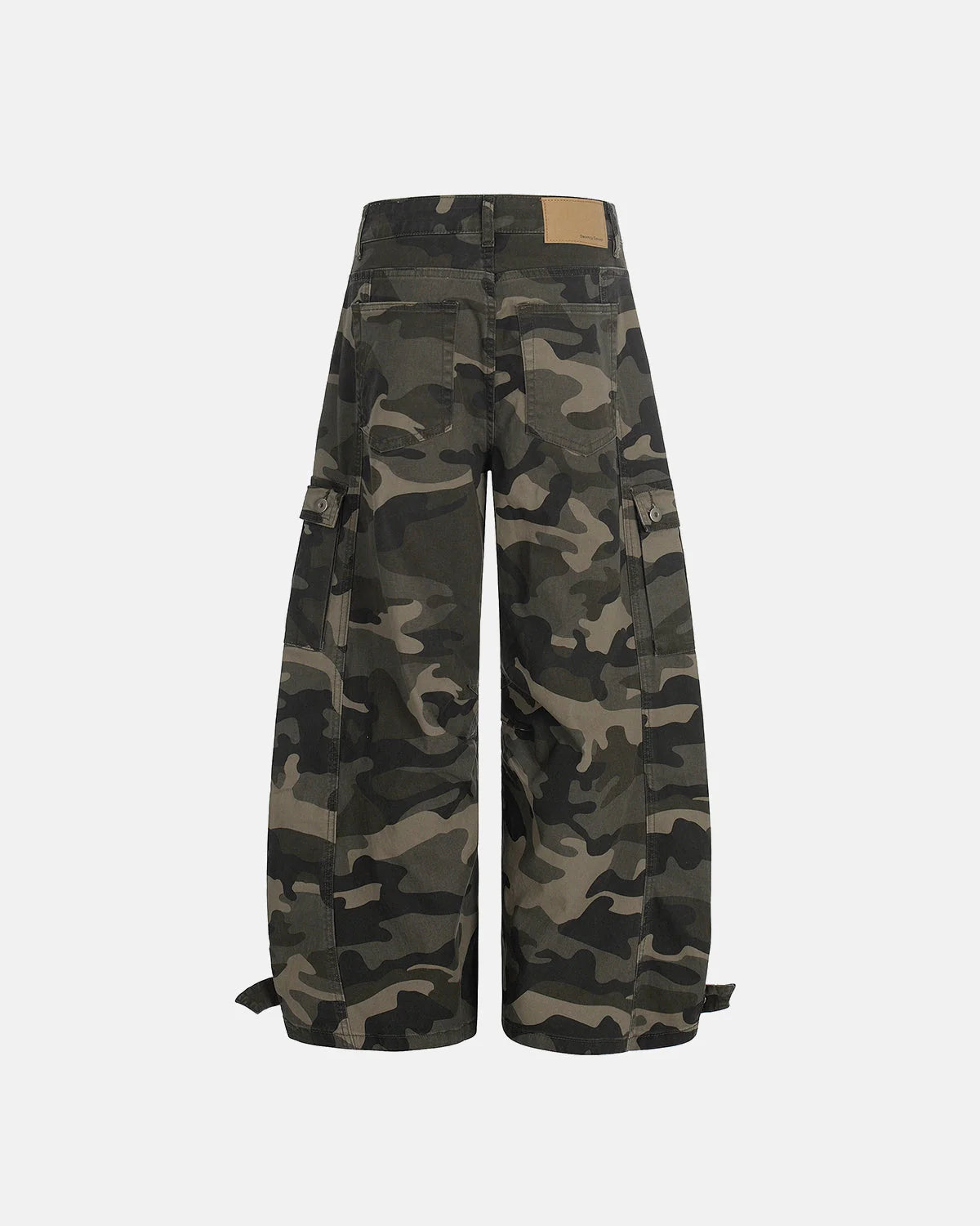 Multi-pockets Camo Barrel Cargo Pants | LCDEGO Streetwear