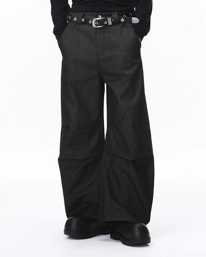Raw Baggy Barrel Jeans | LCDEGO Streetwear