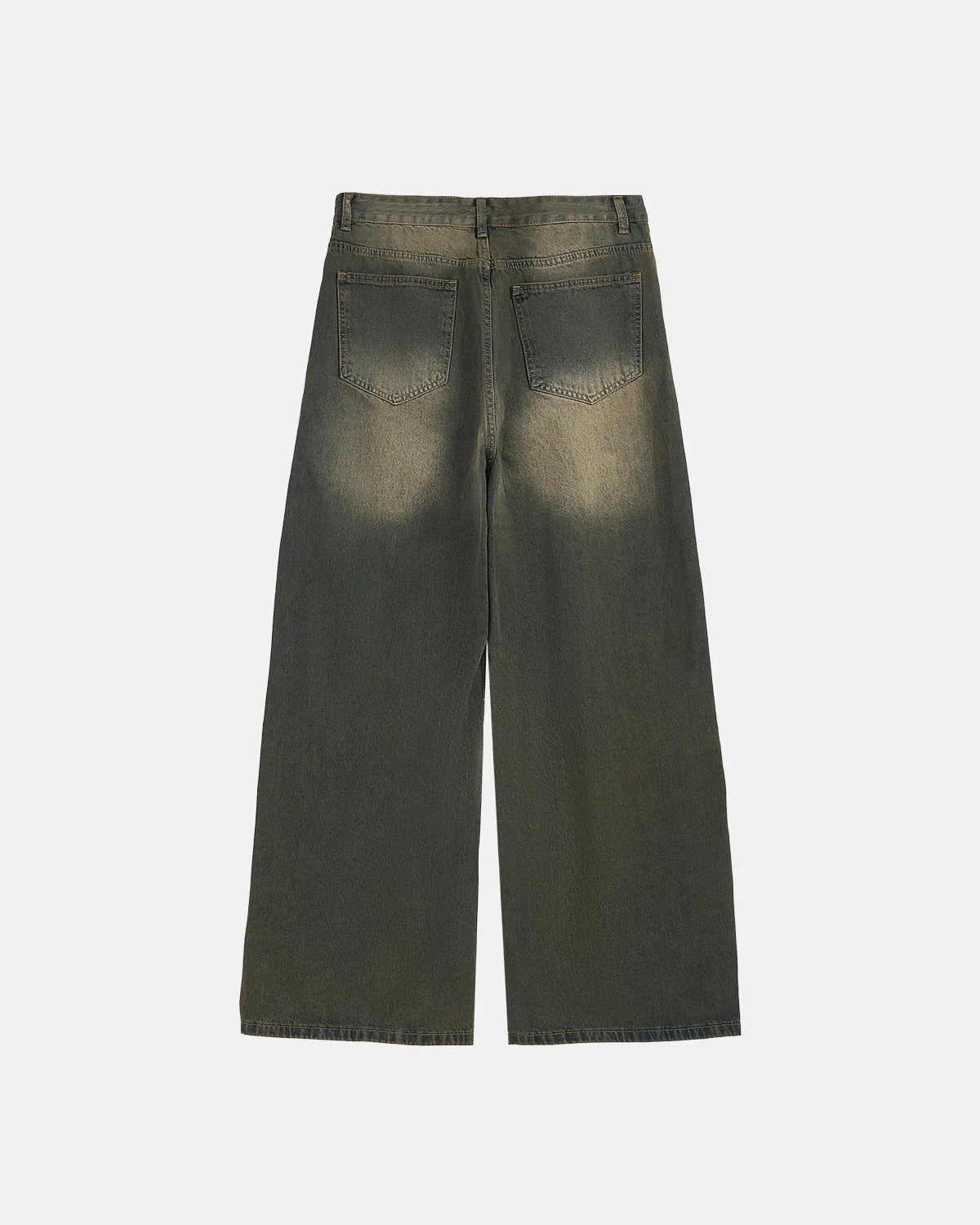 LCDEGO Streetwear Washed Loose-fit Denim Pants