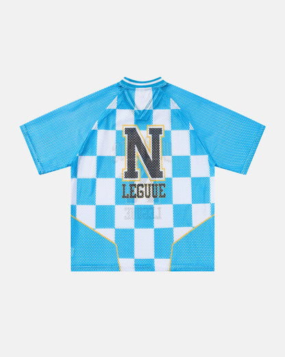 Varsity Checkerboard Mesh Jersey | LCDEGO Streetwear
