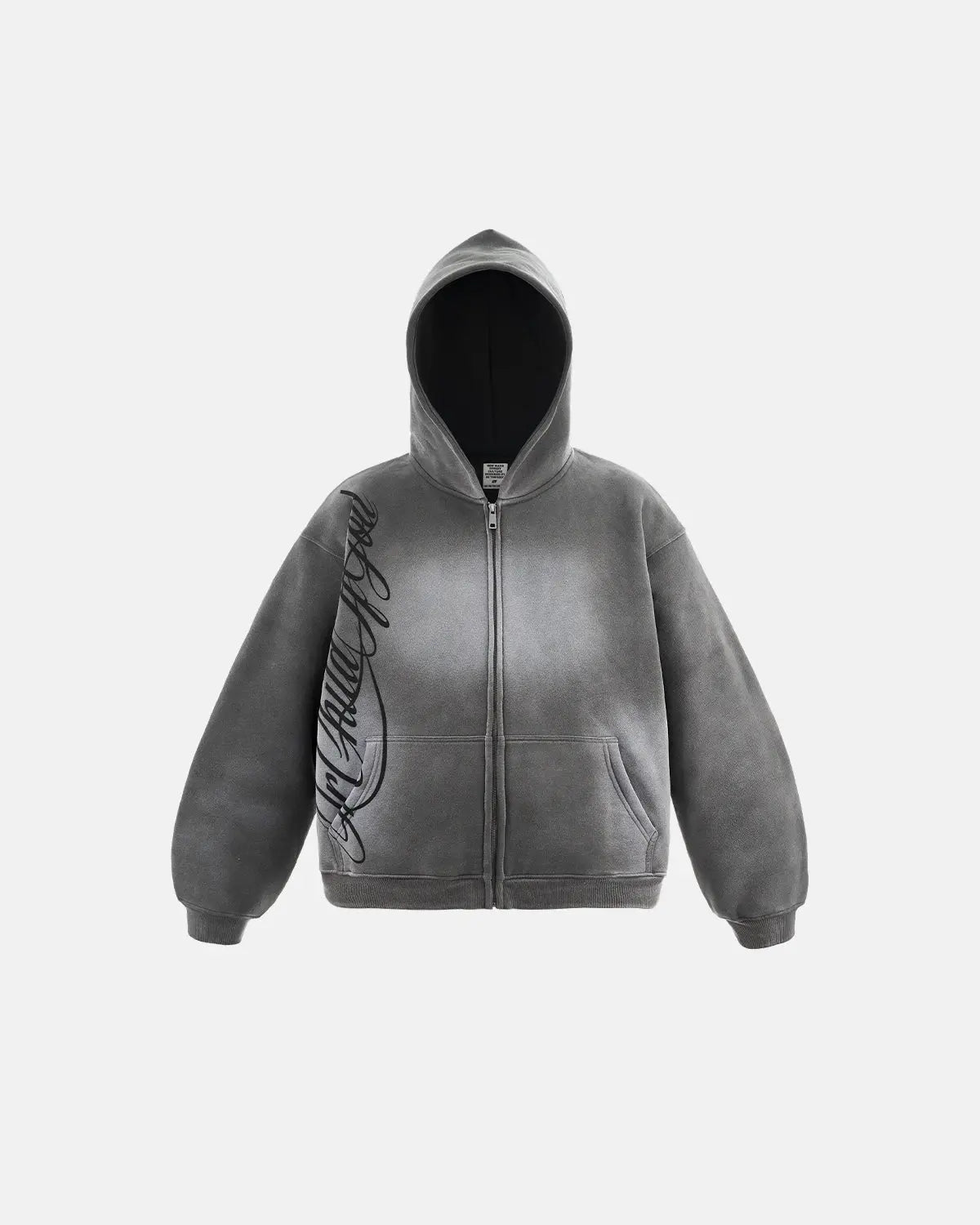 Acid Wash Zip Up Hoodies | LCDEGO Streetwear