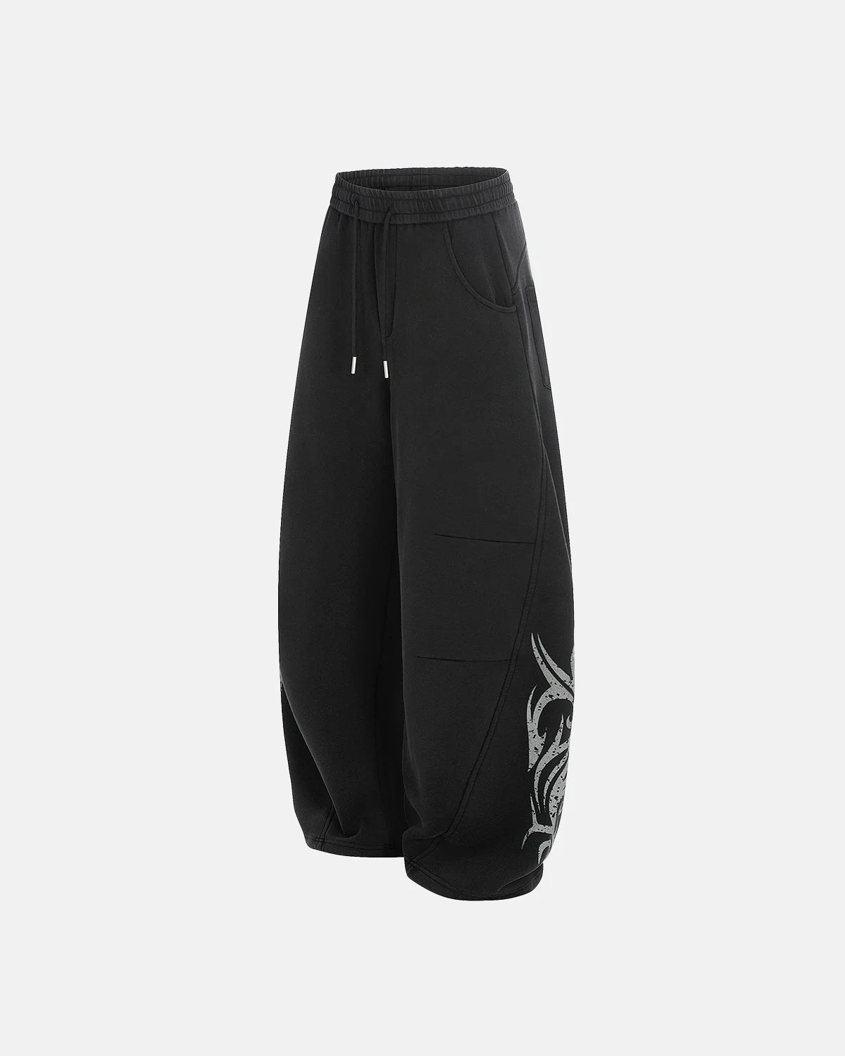 Washed Distressed Barrel Sweatpants | LCDEGO Streetwear