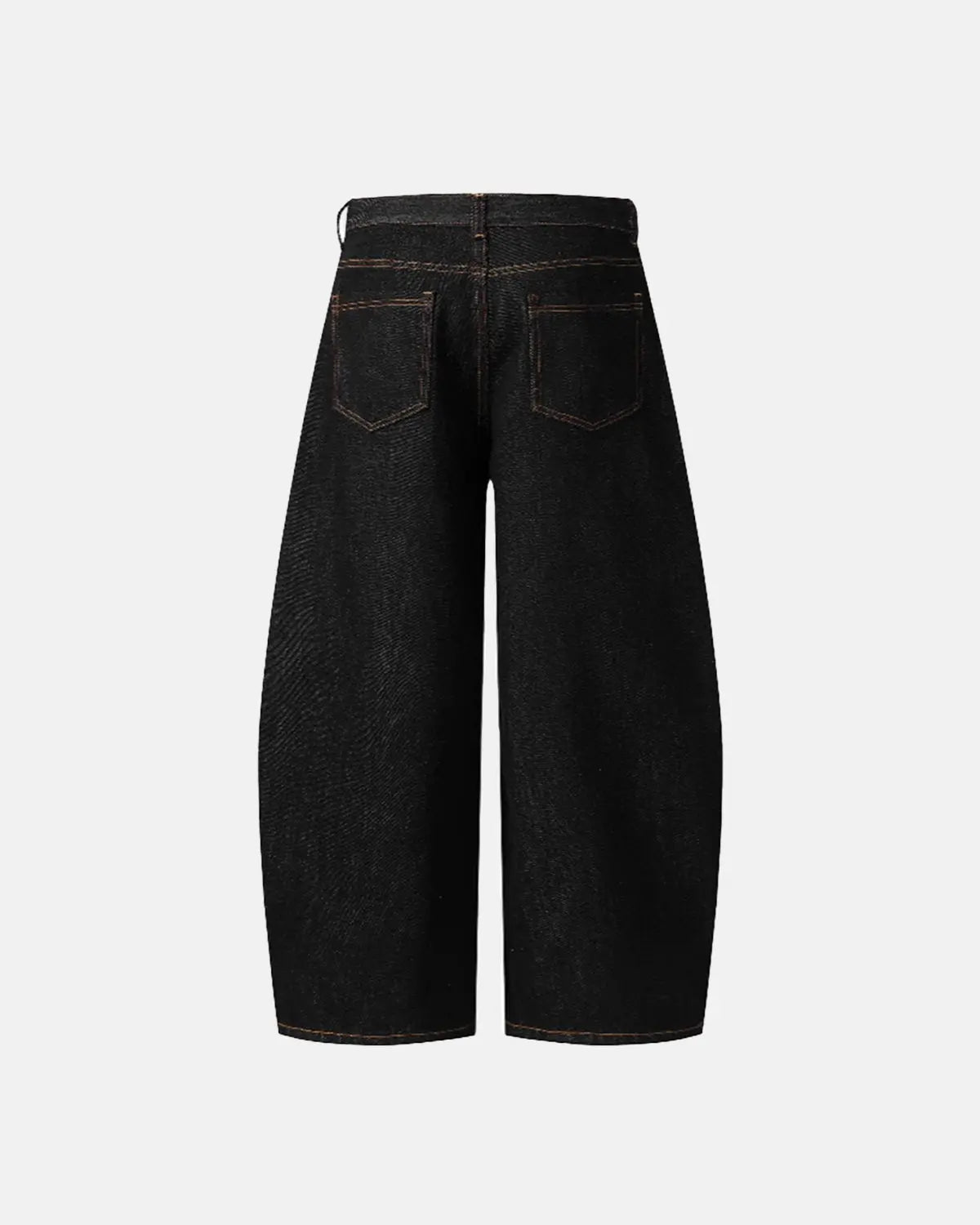 Pocket Embroidery Raw Barrel Jeans | LCDEGO Streetwear