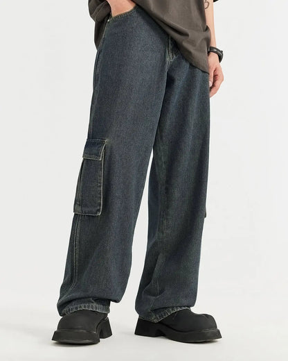Multi Pockets Cargo Baggy Jeans | LCDEGO Streetwear
