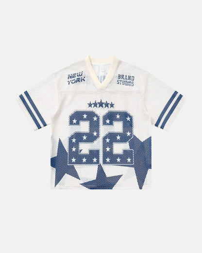 Star Graphic Oversized Mesh Jersey | LCDEGO Streetwear