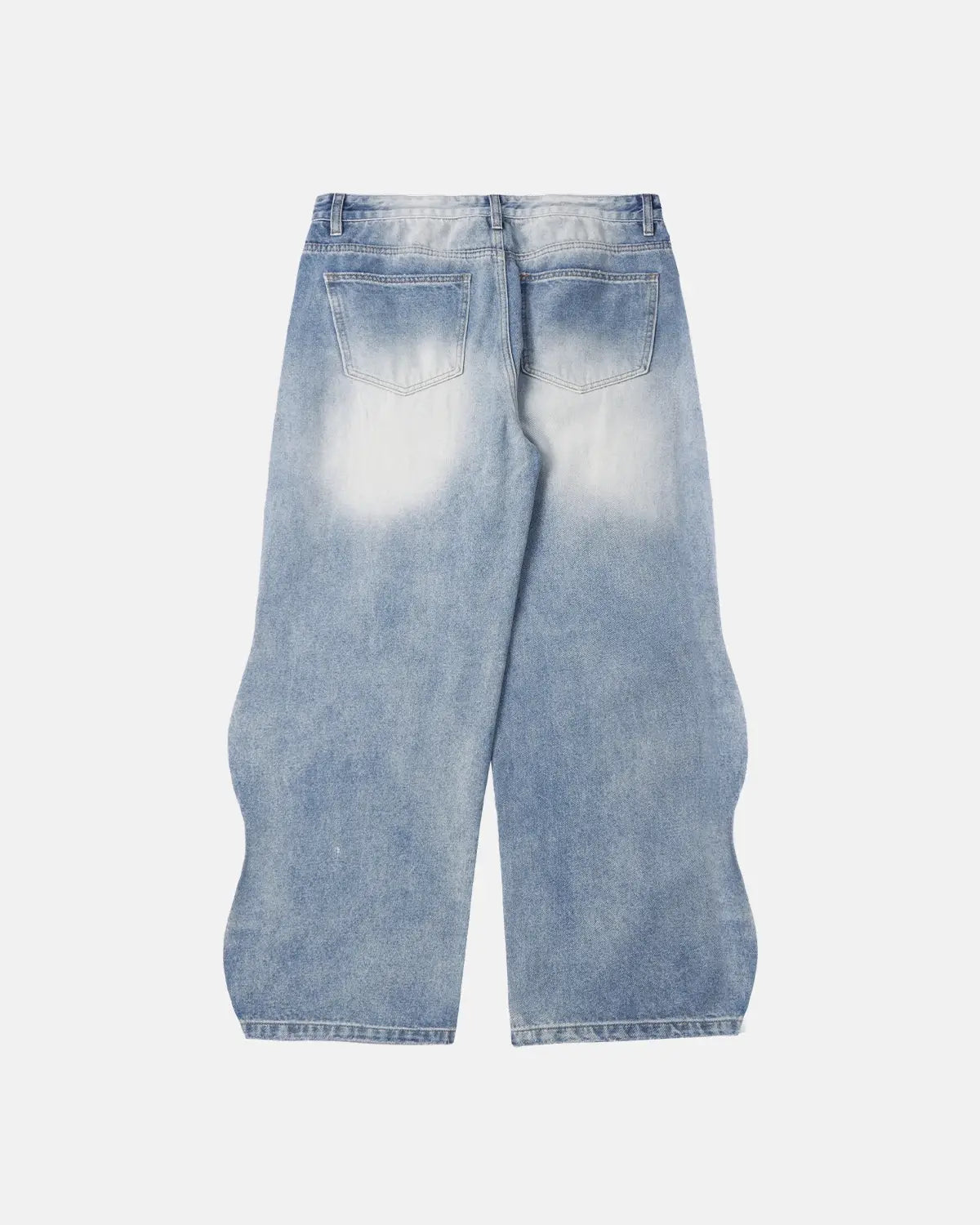 LCDEGO Wave Washed Baggy Jeans