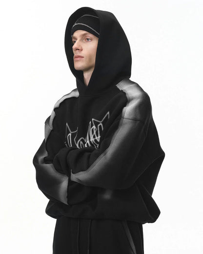 Stitching Spray-Painted Hoodies | LCDEGO Streetwear