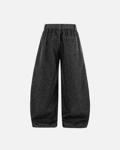 Raw Silky Denim Jeans with Belt | LCDEGO Streetwear