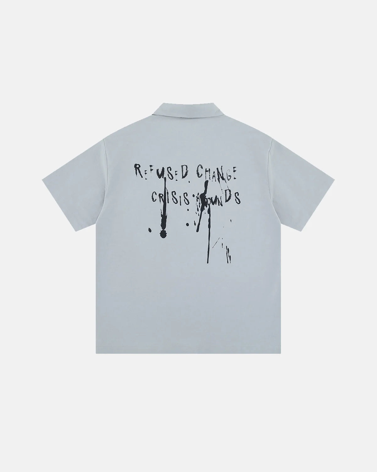 back view oversized streetwear shirt