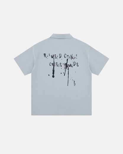 back view oversized streetwear shirt