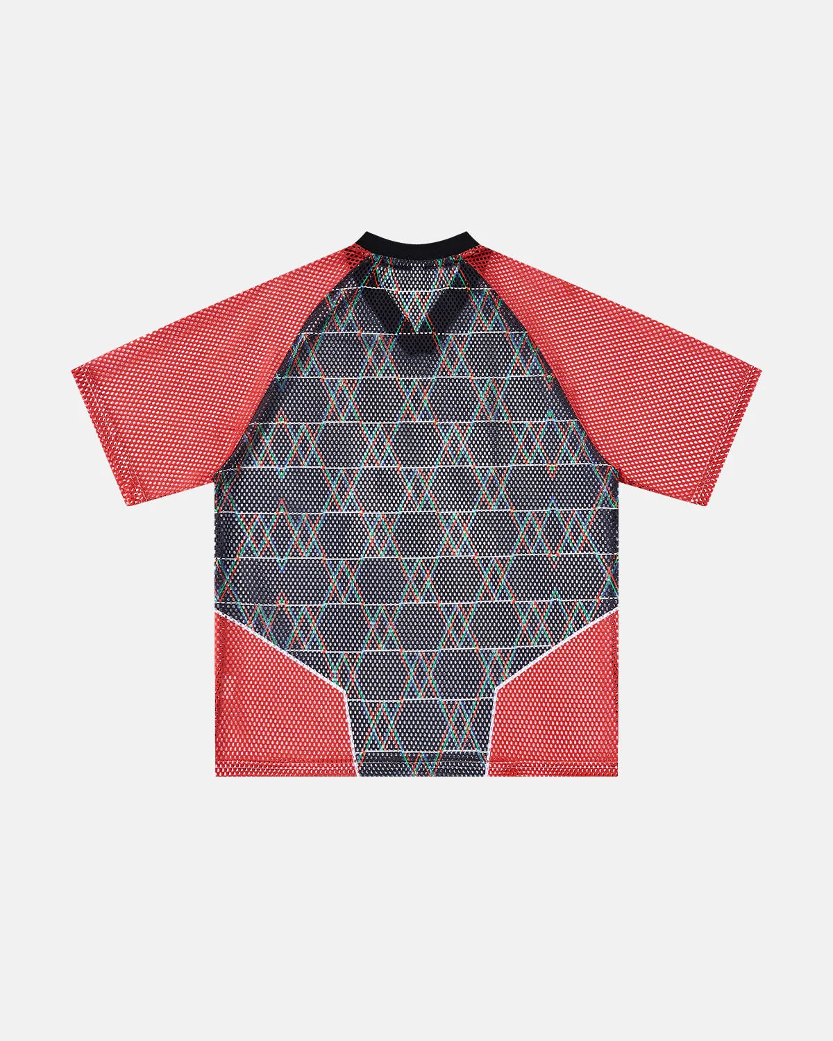 Color-Block Oversized Mesh Jersey | LCDEGO Streetwear