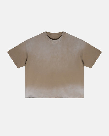 Monkey Washed Boxy Cropped T-Shirt | LCDEGO Streetwear