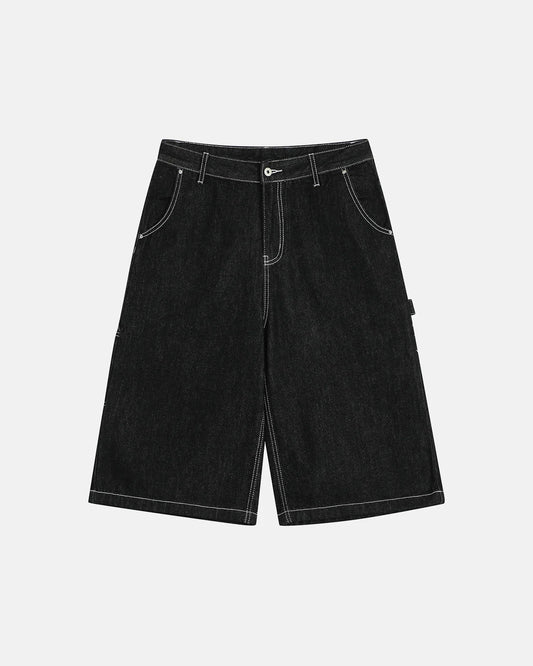 Contrast Stitching Raw Cargo Jorts | LCDEGO Streetwear