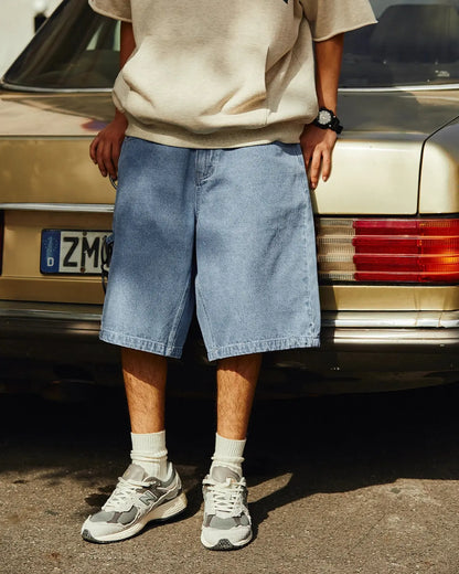 LCDEGO Vintage Straight Washed Jorts
