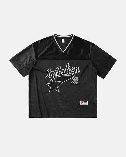 Mesh Patachwork Printing Jersey | LCDEGO Streetwear