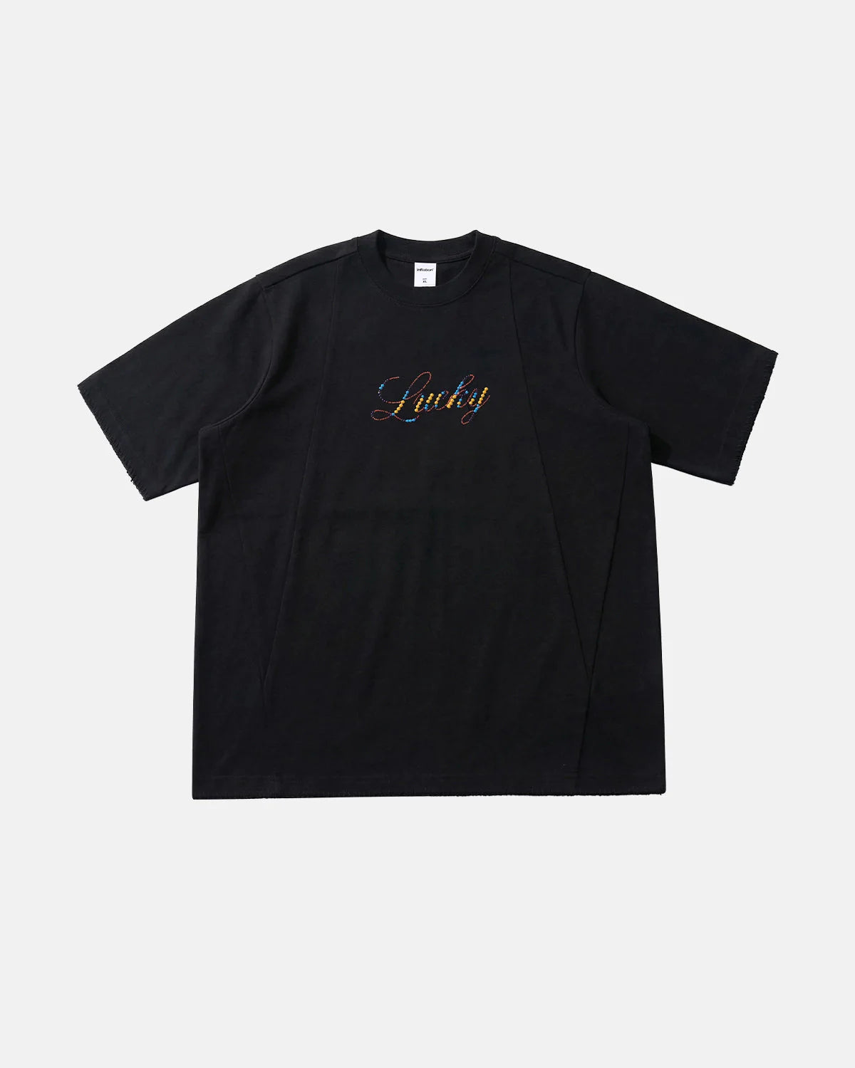 Rhinestone Lucky Graphic Oversized Tees | LCDEGO Streetwear