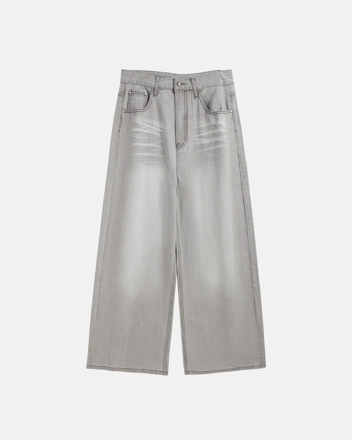 Washed Distressed Baggy Jeans | LCDEGO Streetwear