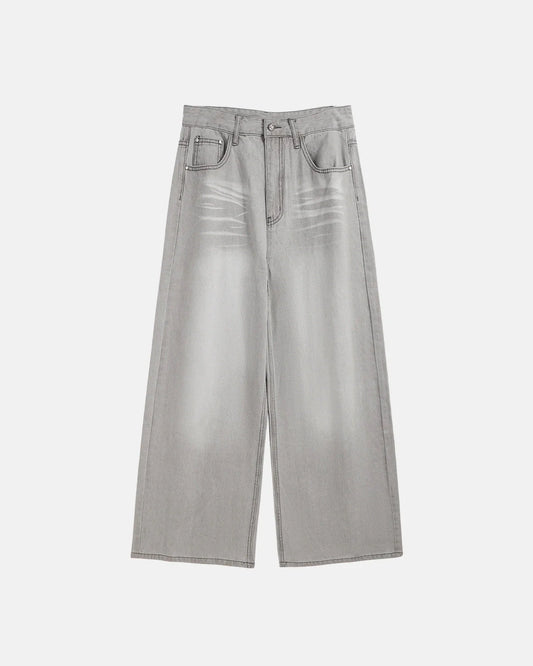 Washed Distressed Baggy Jeans | LCDEGO Streetwear