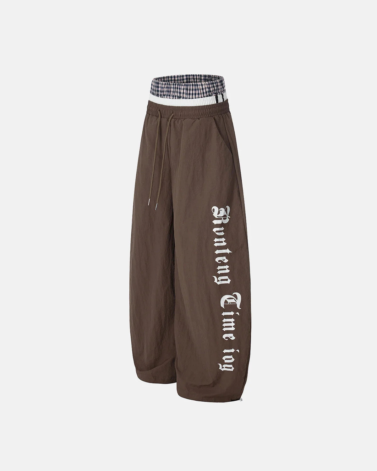 Double Waist Wide Leg Track Pants | LCDEGO Streetwear