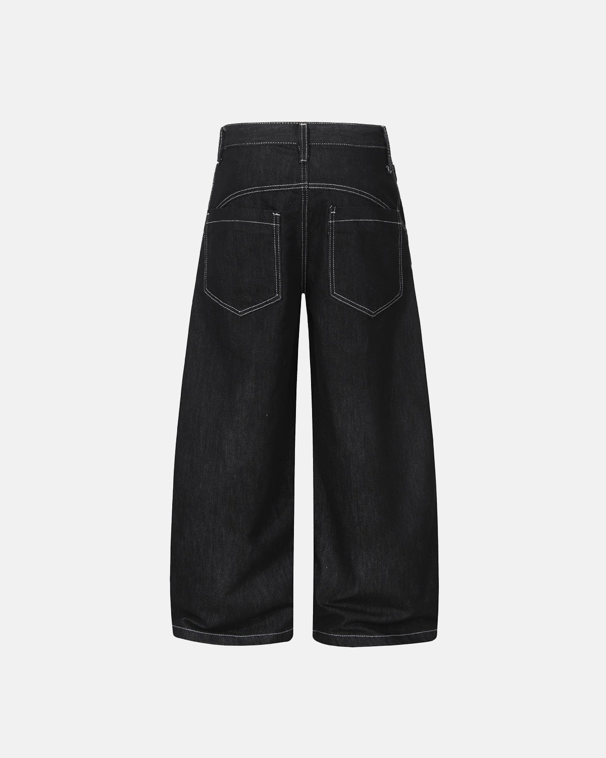 Raw Metal Clasp Baggy Jeans | LCDEGO Streetwear