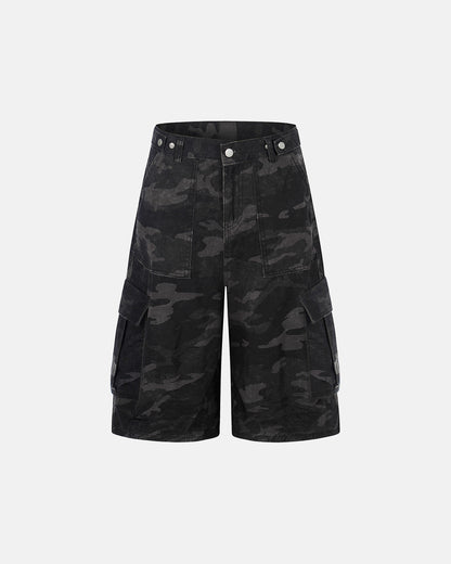 Dark Camo Cargo Shorts | LCDEGO Streetwear