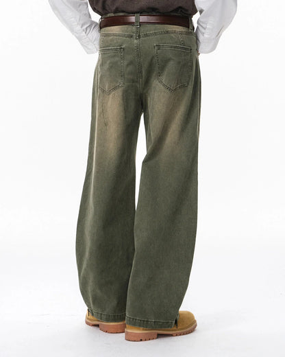 Retro Acid Wash Baggy Cargo Pants | LCDEGO Streetwear